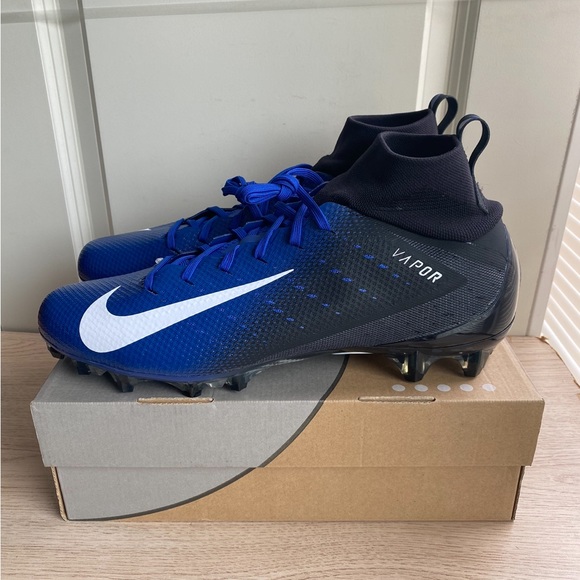 Nike Vapor Untouchable Pro 3 Royal Blue/ Black Football Cleats Men - SZ 15 - Picture 8 of 10